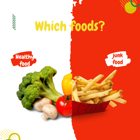 choosing food healthy or junk foods?